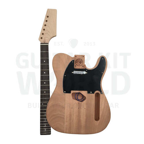 Classic single-cutaway electric guitar kit, unassembled