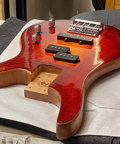 Bill with his finished bass