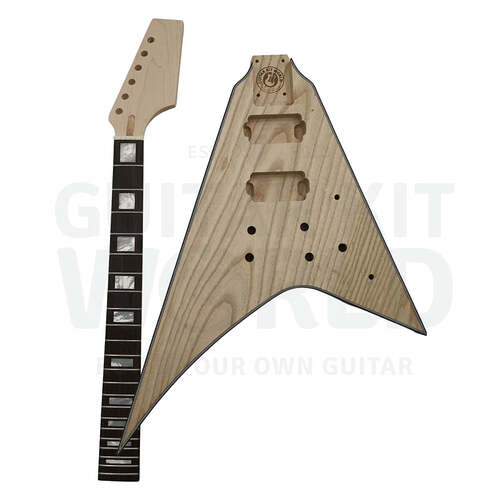 V-shape electric guitar kit, unassembled