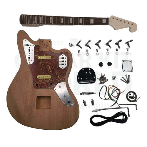 Offset electric guitar kit, unassembled