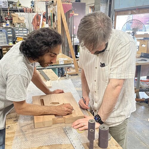 Marking out the body at the bench