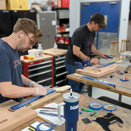 Fretwork in progress