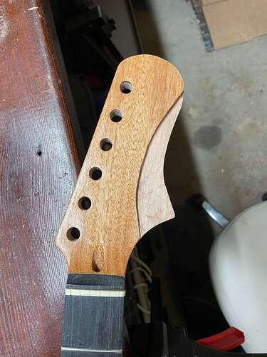 A close-up of the epoxy finish